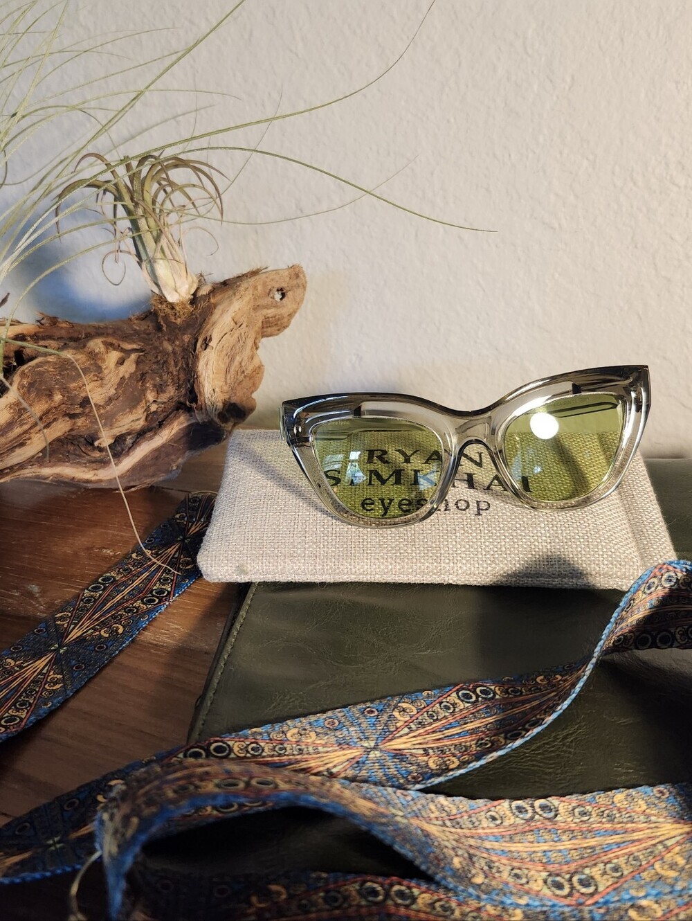 Ryan Simkhai GREEN Cat Eye Sunglasses